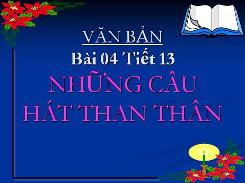 Bài 4. Những câu hát than thân