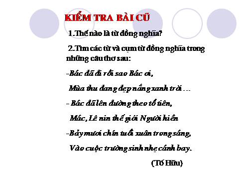 Bài 10. Từ trái nghĩa