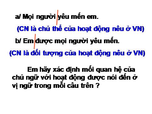 Bài 23. Chuyển đổi câu chủ động thành câu bị động