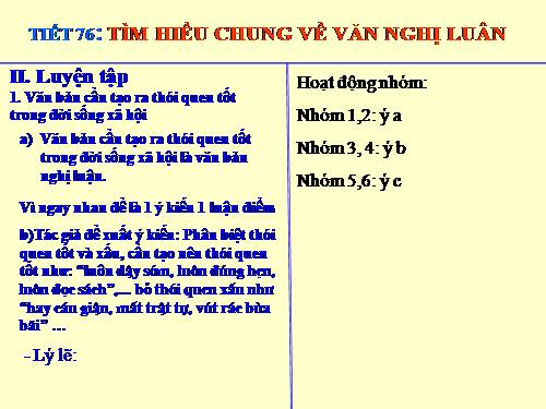 Bài 18. Tìm hiểu chung về văn nghị luận