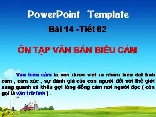 Bài 14. Ôn tập văn bản biểu cảm