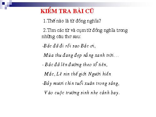 Bài 10. Từ trái nghĩa