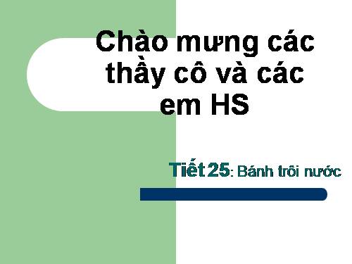 Bài 7. Bánh trôi nước