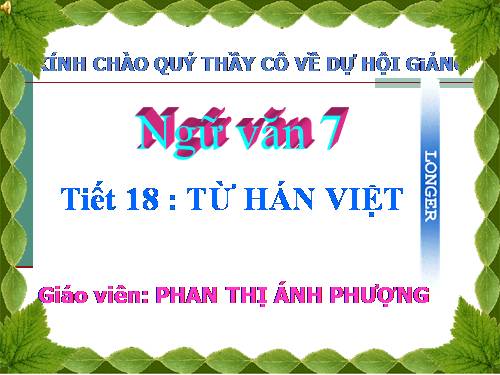 Bài 5. Từ Hán Việt