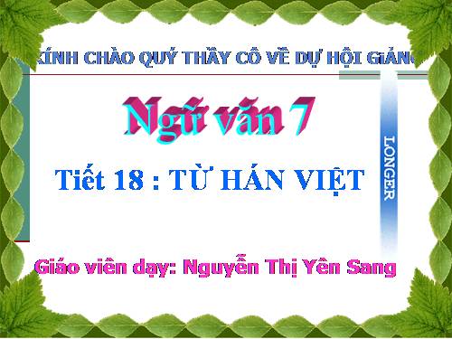 Bài 5. Từ Hán Việt