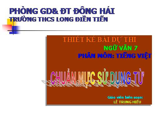 Bài 14. Chuẩn mực sử dụng từ