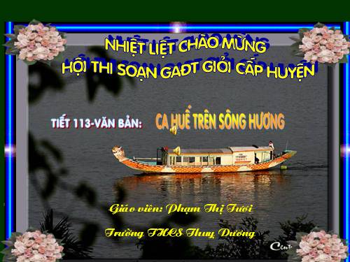 Bài 28. Ca Huế trên sông Hương