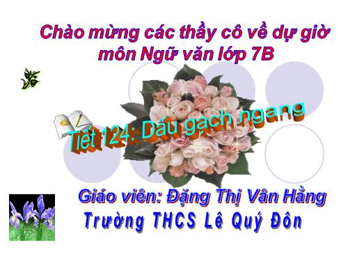 Bài 30. Dấu gạch ngang