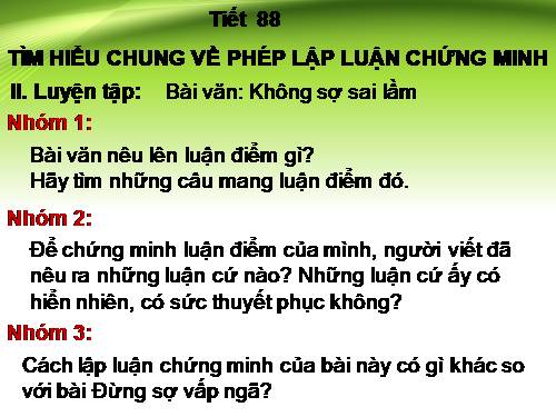 Bài 21. Tìm hiểu chung về phép lập luận chứng minh