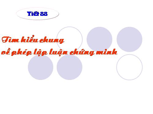 Bài 21. Tìm hiểu chung về phép lập luận chứng minh