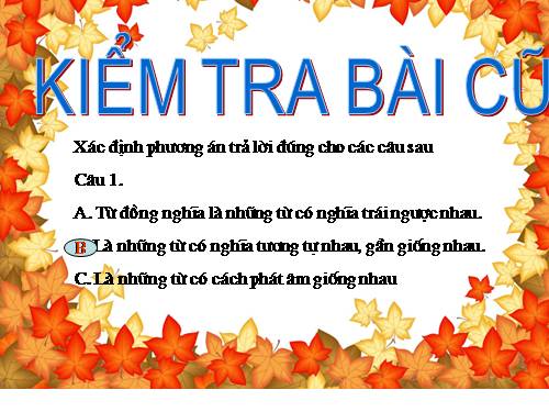 Bài 10. Từ trái nghĩa