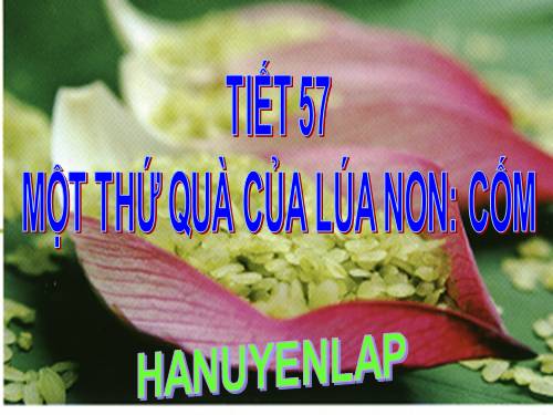 Bài 14. Một thứ quà của lúa non: Cốm