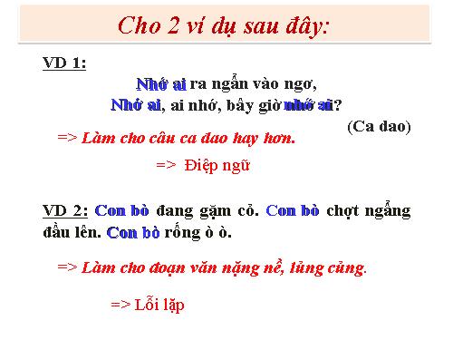 Bài 13. Điệp ngữ