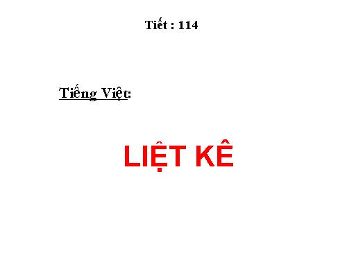 Bài 28. Liệt kê