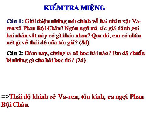 Bài 27. Những trò lố hay là Va-ren và Phan Bội Châu