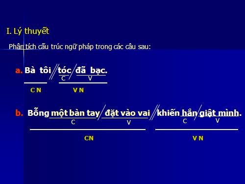 Bài 25. Dùng cụm chủ - vị để mở rộng câu