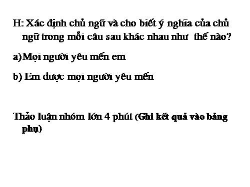 Bài 23. Chuyển đổi câu chủ động thành câu bị động