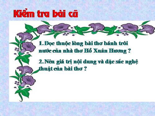 Bài 8. Qua Đèo Ngang