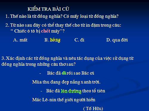 Bài 10. Từ trái nghĩa