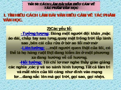 Bài 12. Cách làm bài văn biểu cảm về tác phẩm văn học