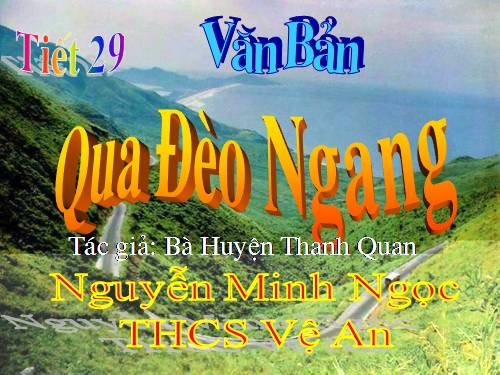 Bài 8. Qua Đèo Ngang