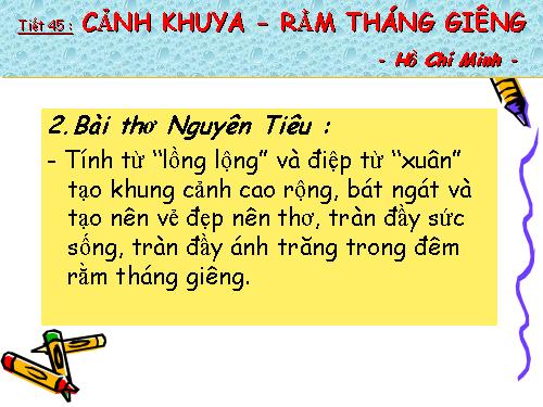 Bài 12. Cảnh khuya