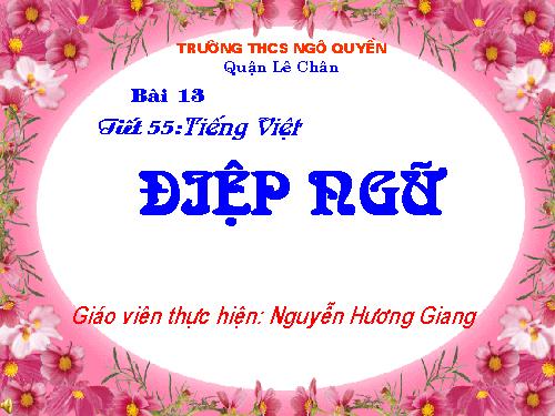 Bài 13. Điệp ngữ