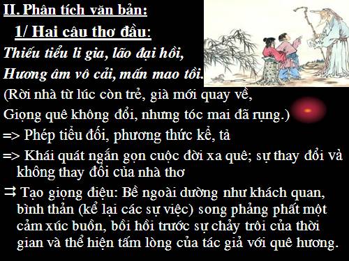 Bài 10. Ngẫu nhiên viết nhân buổi mới về quê (Hồi hương ngẫu thư)