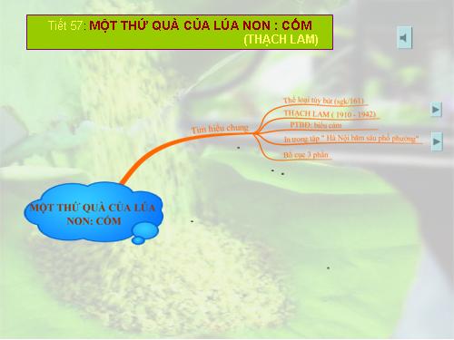 Bài 14. Một thứ quà của lúa non: Cốm