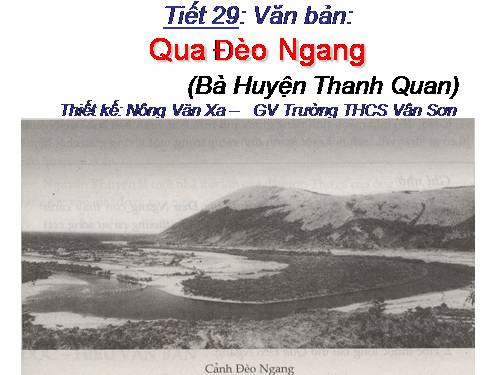 Bài 8. Qua Đèo Ngang