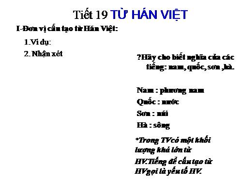 Bài 5. Từ Hán Việt