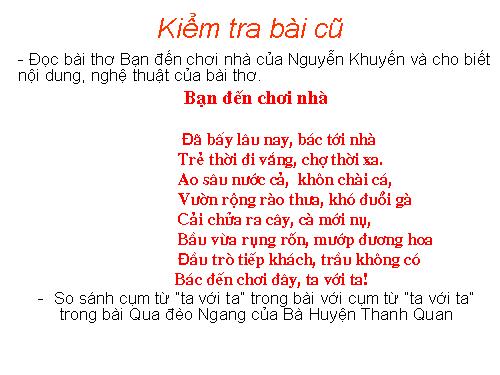 Bài 10. Cảm nghĩ trong đêm thanh tĩnh (Tĩnh dạ tứ)