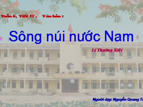 Bài 5. Sông núi nước Nam (Nam quốc sơn hà)