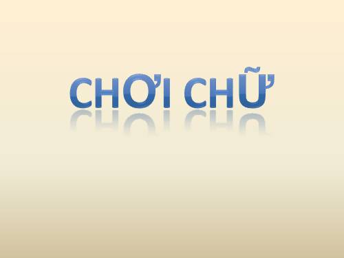 Bài 14. Chơi chữ