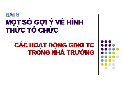 tài liệu tập huấn chủ nhiệm