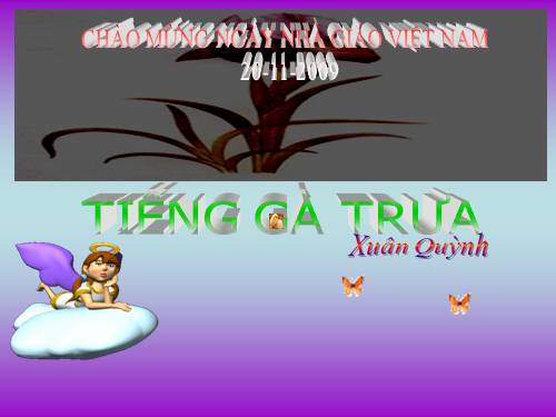 Bài 13. Tiếng gà trưa