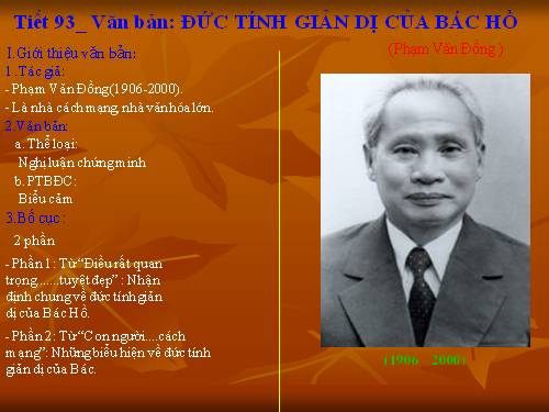 Bài 23. Đức tính giản dị của Bác Hồ