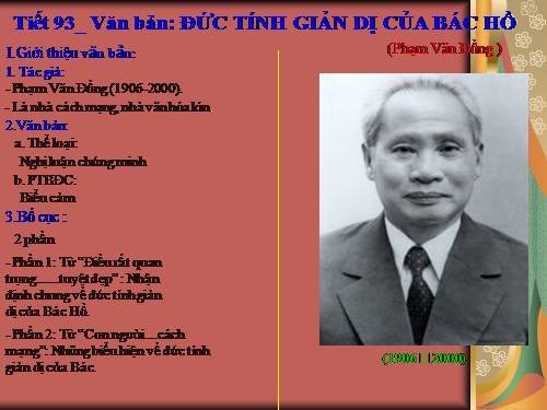 Bài 23. Đức tính giản dị của Bác Hồ