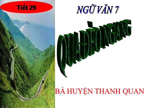 Bài 8. Qua Đèo Ngang