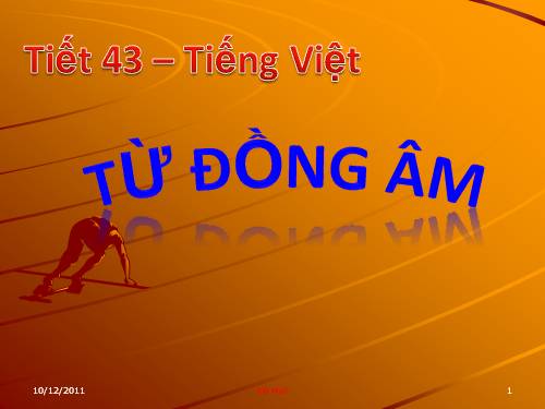 Bài 11. Từ đồng âm