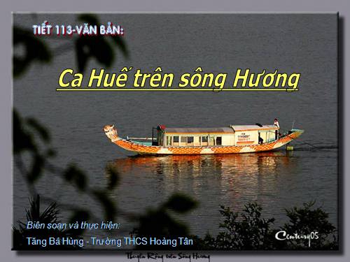 Bài 28. Ca Huế trên sông Hương