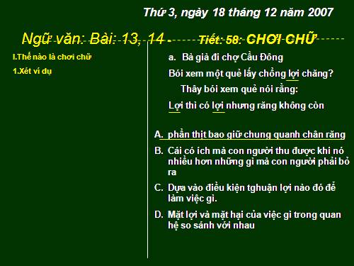 Bài 14. Chơi chữ