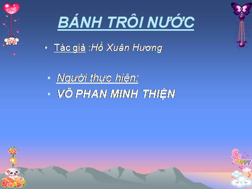 Bài 7. Bánh trôi nước