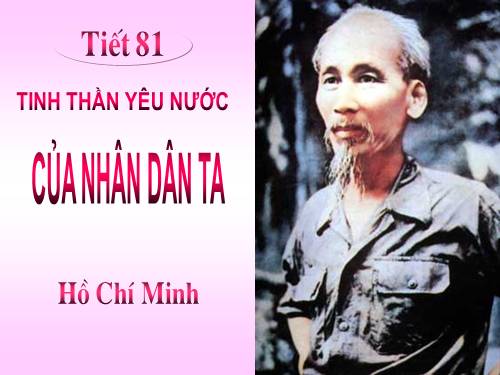 Bài 20. Tinh thần yêu nước của nhân dân ta