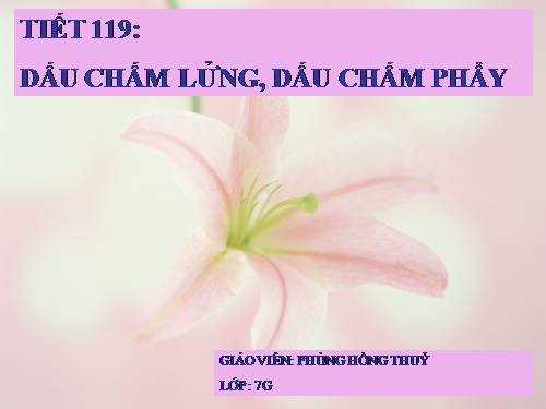 Bài 29. Dấu chấm lửng và dấu chấm phẩy