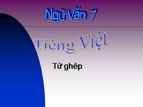 Bài 1. Từ ghép