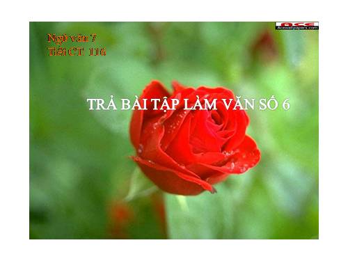 Bài 28. Trả bài tập làm văn số 6