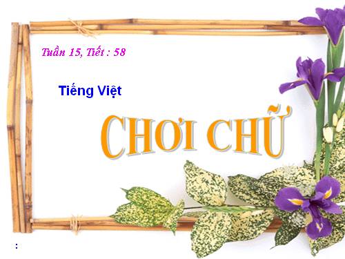 Bài 14. Chơi chữ