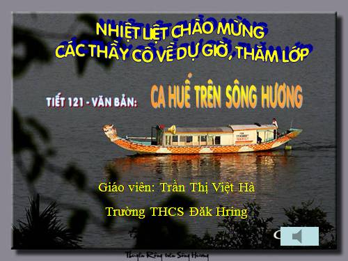 Bài 28. Ca Huế trên sông Hương