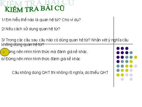 Bài 8. Chữa lỗi về quan hệ từ
